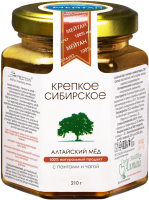 Алтайский мёд с пантами и чагой «КРЕПКОЕ СИБИРСКОЕ» MeiTan